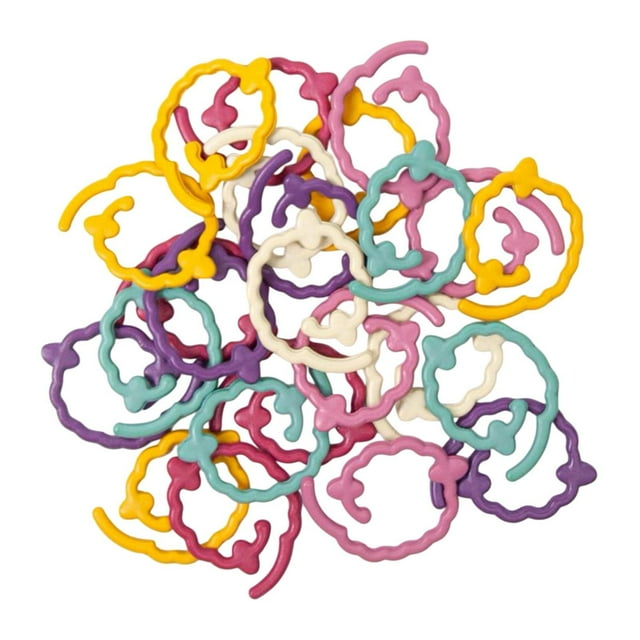 segolike 24 Pieces Crochet Stitch Markers Crochet Clips Modern Multi Color Easy Carrying Colored Sheep