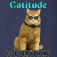 thumbnail image 3 of CafePress - Catitude Long Sleeve Dark T Shirt - Long Sleeve Dark T-Shirt, 3 of 4
