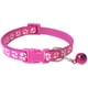 thumbnail image 3 of Autorización：Paquete de 2 huellas y collar reflectante para gatos con cascabel Collar básico para perros y gatos Hebilla Collar ajustable de poliéster para perros y gatos o cinturones de seguridad Adepaton WMZL-635-8, 3 of 3