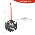 thumbnail image 3 of Honeii In Pizza We Crust Art Print Christmas Tree Acrylic Ornament | Christmas Decoration, Living Room Bedroom Garden Seasonal Decor for Christmas Tree-Hexagon, 3 of 7