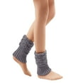 thumbnail image 4 of Women's Solid Cable Knit Leg Warmers Ribbed Knitted Crochet Winter Boot Socks-Wine, 4 of 11