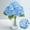 Blue, variant on 4Pcs Real Touch Hydrangea Artificial Flowers, Green & White Fake Hydrangea Flowers, 21" Lifelike Latex Faux Hydrangea Flowers for Wedding Bouquet Home Decor Centerpieces