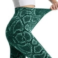 thumbnail image 5 of Womens Leggings Snake Print High Waist Buttery Soft Jogger Holiday Casual Lounge Yoga Pants, 5 of 7