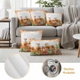 thumbnail image 6 of Orange Pumpkins Fall Thanksgiving Outdoor Pillow Covers 24"x24" Set of 2, Waterproof Throw Pillow Covers for Patio Furniture, Maple Leaf Decorative Cushion Pillowcases for Garden Porch Couch Sofa, 6 of 9
