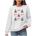 thumbnail image 4 of Waffle Sweatshirts for Womens Christmas Loose Crewneck Long Sleeve Shirts Merry Christmas Printed Sweaters Casual Fashion Xmas Holiday Party Pullover Tops, 4 of 6