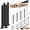 36"-12-16ft Stair post kit, variant on 8-12ft Modular Black Cable Railing Kit 36 Inch 3 Levelplete Set System For Decks Length Adjustable Easy Diy With Paperer Guide (no Handrail) Rw17