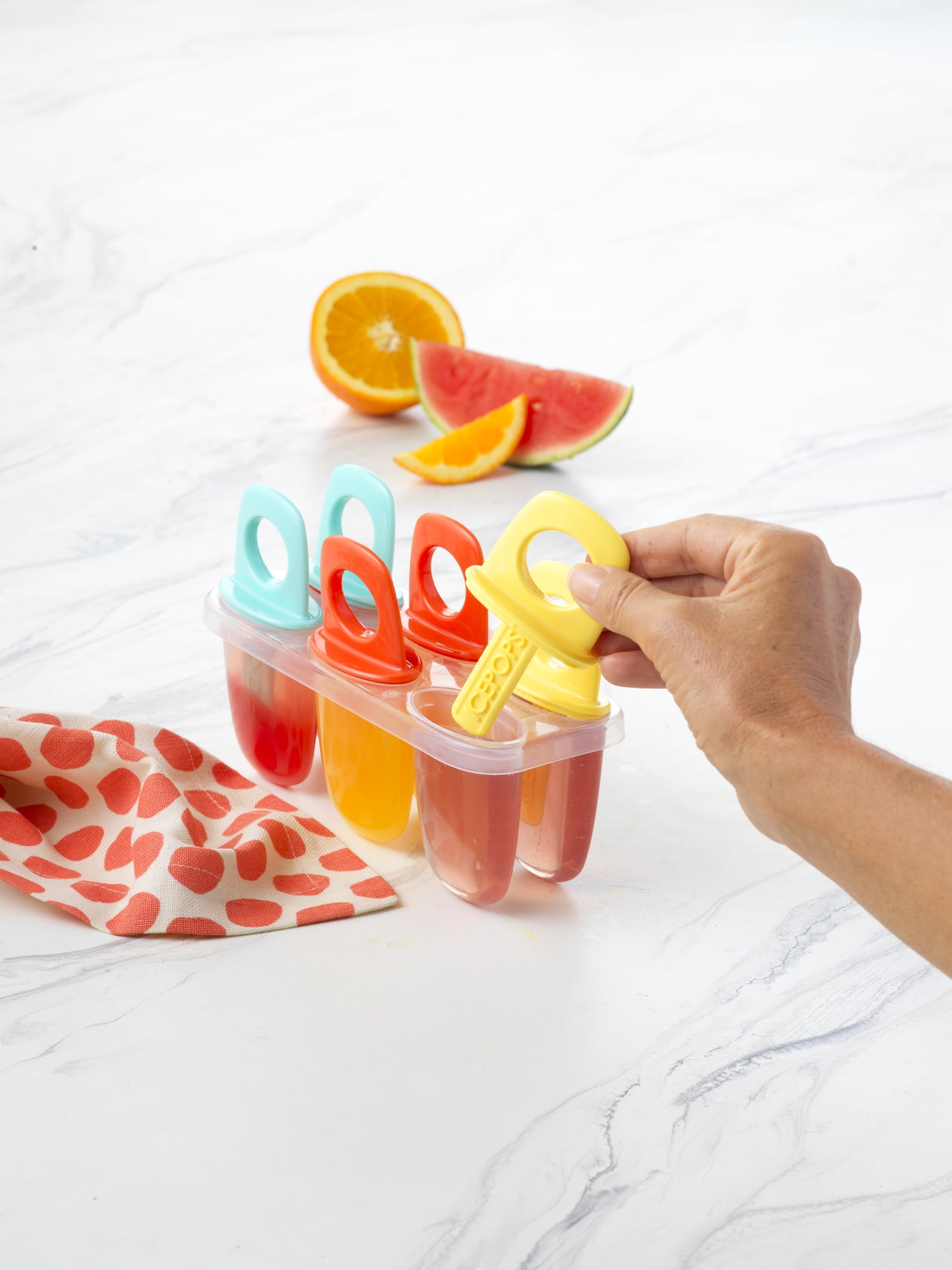 Ernesto Popsicle Molds Ice Cream Pop Maker Freezer Tray Fruit With
