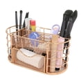 thumbnail image 2 of Rose Gold Desk Organizer Set  Large Metal Pen Holder with Accessories  Durable Stainless Steel Makeup Brush Cup  Multi Purpose Office Desk Organizer for Stationery  Sticky Notes  Paper Cl, 2 of 6