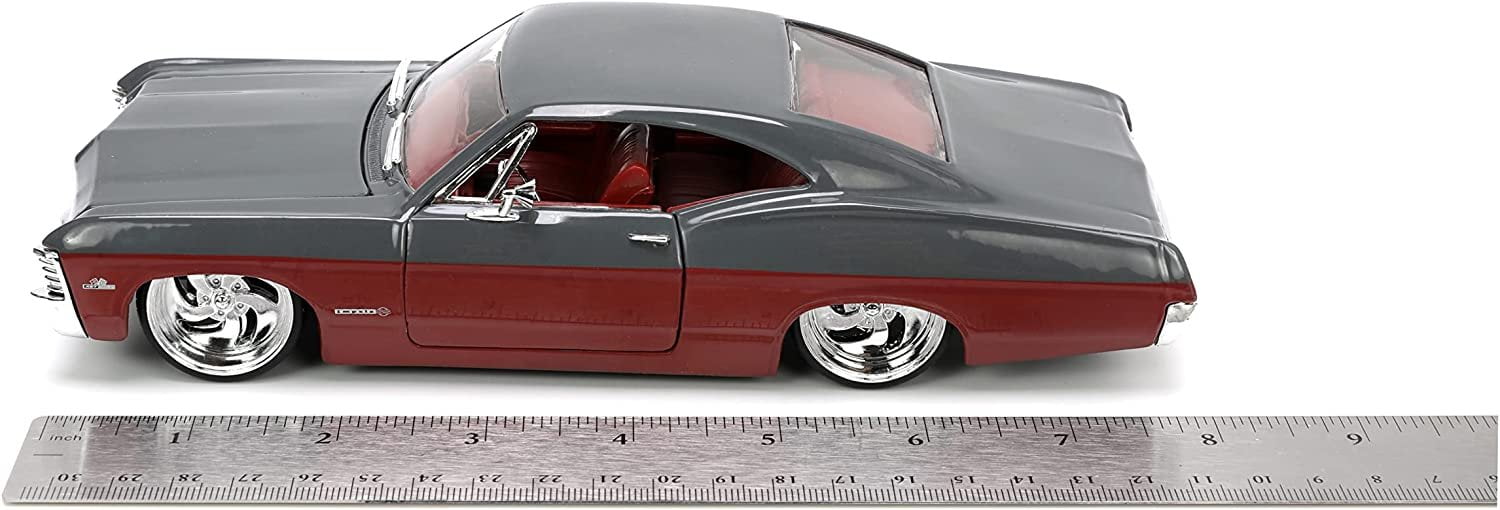 1967 Chevrolet Impala SS Gray and Burgundy with Burgundy