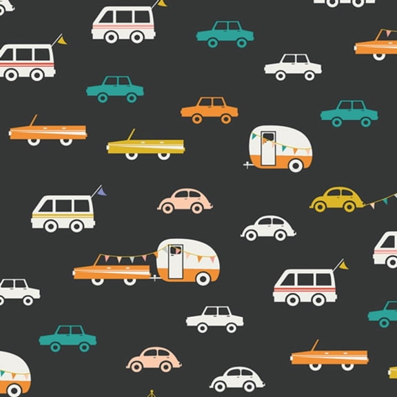 Art Gallery Fabrics Day Trip 100% Cotton Poplin Fabric Joyride Night - per yard