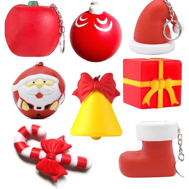 Juego De Juguetes De Burbujas De Empuje De Navidad, Juguete Sensorial, Juguetes Para Aliviar La Ansiedad Y El Estrés, Llavero, Juguetes De Descompresión Para Niños Y Adultos Advancent AP007025-02