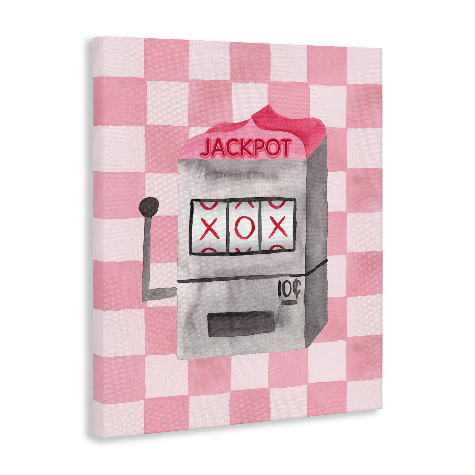 Jackpot Slot Machine Canvas Wall Art, design by Nina Jacobs