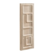 Kate and Laurel Yuvan Decorative Carved Wall Art Plaque, 13 x 36, Light Natural, Modern Hand Carved Dimensional Art Panel for Solid Wood Wall Decor for Home Design