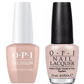 OPI Soak-Off GelColor Gel Polish + Matching Lacquer - DO YOU TAKE LEI AWAY? (Best Way To Take Off Gel Nails)
