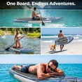 thumbnail image 6 of SereneLife Inflatable Stand Up Paddle Board (6 Inches Thick) with Premium SUP Accessories & Carry Bag | Wide Stance, Bottom Fin for Paddling, Surf Control, Non-Slip Deck | Youth & Adult Standing Boat, 6 of 7