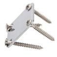 thumbnail image 3 of 2 Set Electric Guitar Neck Plate with Screws for Guitar , Replacement, Chrome, 3 of 6