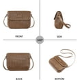thumbnail image 6 of Small Purses for Women Trendy Leather Crossbody Bags Ruched Shoulder Bag with Adjustable Strap, 6 of 6