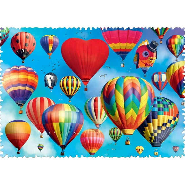 Trefl : Puzzle 600 Pcs : Colourfull Balloons Crazy Shapes Pieces