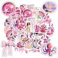 thumbnail image 4 of 35pcs Pink Stationery Stickers Funny Animal Stickers Waterproof Graffiti for Luggage Laptop Guitar, 4 of 9