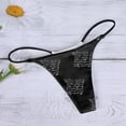 thumbnail image 5 of Braguitas tanga estampadas de talle bajo para mujer: diseño sexy con tira en T, poliéster, ropa para el día a día/para salir, tallas S-XL, varios colores disponibles, 5 of 5