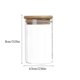 thumbnail image 3 of Wosthever Paquete de 3 frascos de vidrio Botella sellada Dulces Snacks Almacenamiento Cocina Alimentos Especias Contenedor organizador con tapa de bambú Cocina y Comedor Wosthever HA062405-01, 3 of 6