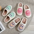thumbnail image 3 of ZELAND Halloween Pumpkin Ghost Warm Winter Cotton Slippers for Men and Women - Couple's Thick Sole Anti-Slip Indoor House Shoes, 3 of 5
