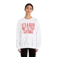 thumbnail image 4 of Softball Sweatshirt Gifts Crew Neck Shirt Long Sleeve Unisex, 4 of 7
