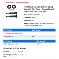 thumbnail image 2 of Front Shock Absorber and Coil Spring Assembly Kit 2 Piece - Compatible with 2004 - 2008 Ford F-150 4WD 2005 2006 2007, 2 of 2