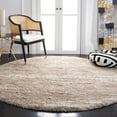 thumbnail image 2 of SAFAVIEH Hudson Shag Jacinda Abstract Area Rug, Ivory/Beige, 7' x 7' Round, 2 of 8