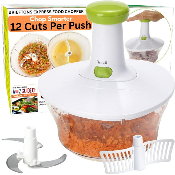 Picadora manual de alimentos Brieftons Express con capacidad para 6,8 tazas
