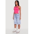 thumbnail image 4 of Womens Crew Neck Cropped Tank Top, 4 of 5