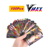 100Pcs Vmax Card for Monster TCG,Trading Card Game English Version Random without Repeating