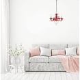 thumbnail image 2 of Elegant Lighting Rococo Lustre Royal en Cristal 15 Pouces 4 Lumières Rouge, 2 of 6