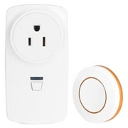2-Way Wireless Power Outlet Remote Control Socket for Household Appliances Orange Remote Control US Plug 250V