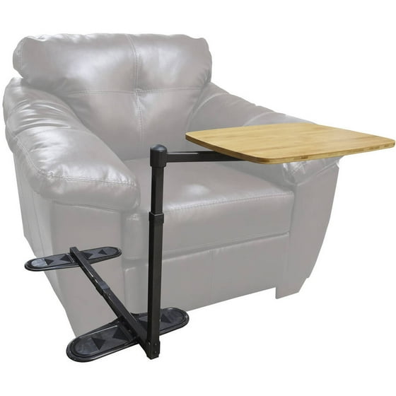 Able Life Universal Swivel TV Tray Table Oversized Bamboo Tray