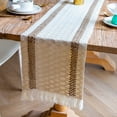 thumbnail image 4 of Mdesiwst Table Runner with Tassels Hollow Design Protective Table Cloth for Dining Table Farmhouse Decoration, 4 of 7