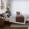 thumbnail image 3 of Aria King Solid Wood Modern Low Profile Platform Bed in Walnut, 3 of 14
