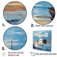 thumbnail image 3 of Designart "Privateer'S Restful Sunset Respite I" Pirate Floater Framed Wall Art Living Room, 3 of 5