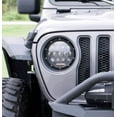 thumbnail image 2 of Iron Cross Headlight Assembly GP-JL70 OE Style; LED Bulb; 13 OSRAM LED; 75 Watt; Clear Lens; Black Housing; Set Of 2, 2 of 2