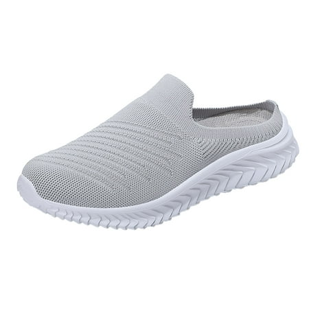 

Sandals Women Dressy Summer New Middle Aged Mother Wears Baotou Semi Slippers Flat Bottom Soft Mesh Sports Breathable Casual Shoes Shoes For Women Sandals Dressy Wide