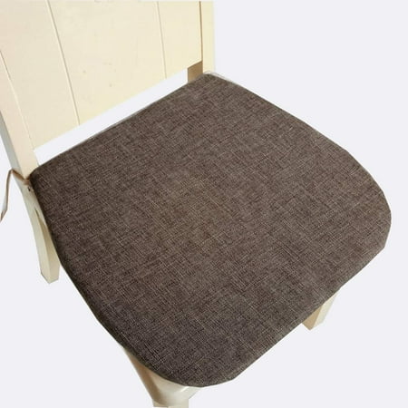 

XmhyTop-A Dining Chair Pads Cotton Kitchen Chair Cushion Seating with Tie (Coffee Set of 4)