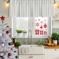 thumbnail image 5 of Sage Green Striped Curtain Valances for Windows, Kitchen Valance Window Treatments Panel 2 Pack, Sage Green White Stripes Farmhouse Rod Pocket Short Curtains for Bathroom Bedroom 54 x 18 Inch, 5 of 8