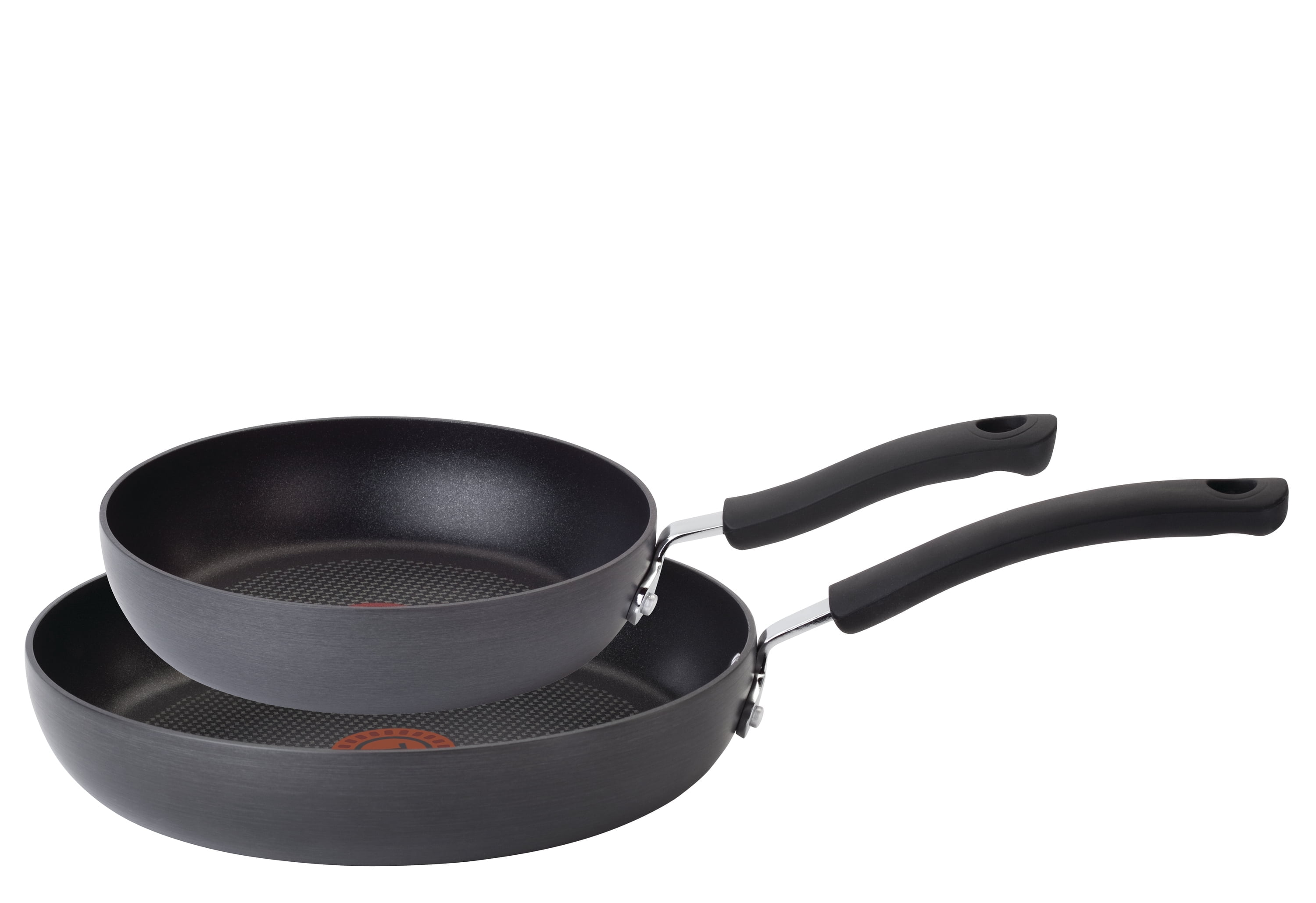 T-fal Ultimate Hard Anodized, Nonstick Fry Pan Set, 2 Piece, 8 Inch and 10.25 Inch, Grey