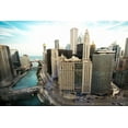 thumbnail image 2 of Bill Carson Photography 14x11 Black Ornate Wood Framed with Double Matting Museum Art Print Titled - Chicago Skyline, 2 of 4