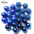 thumbnail image 2 of UDIYO 24Pcs 3cm Plastic Christmas Tree Balls Baubles Home Party Hanging Ornaments, 2 of 7
