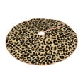 thumbnail image 2 of Bingfone Christmas Tree Skirt Mat Christmas Decoration Interior 36"-Leopard Print, 2 of 8