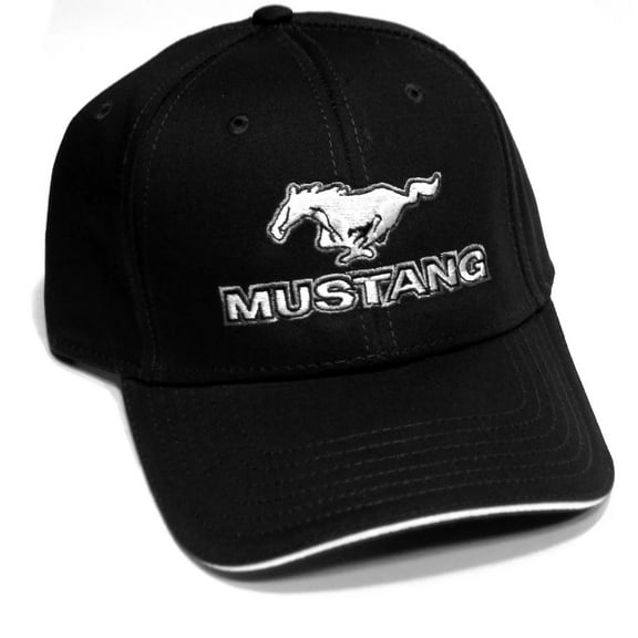 Ford Mustang Pony Black Cotton Hat