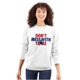 thumbnail image 3 of Texas Lone Star State Motto Cool TX Unisex Plus Fleece Graphic Sweatshirt Brisco Brands 4X, 3 of 5