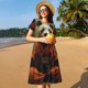 thumbnail image 4 of Disketp Jungle Meditating Panda para Vestido de Manga Corta para Mujeres, Vestidos de Verano para Mujeres, Casual y Holgado para la Playa, 4 of 6