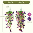 thumbnail image 5 of YOLETO 4 Pack Morning Glory Artificial Flowers for Outdoor Porch, Garden, Balcony & Wedding Decor, 5 of 8